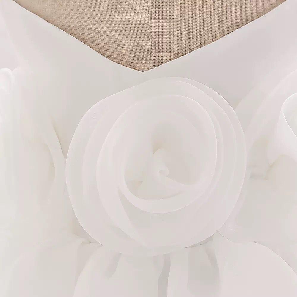 2 pcs set Elegant Princess dress with roses +  headband 2 color