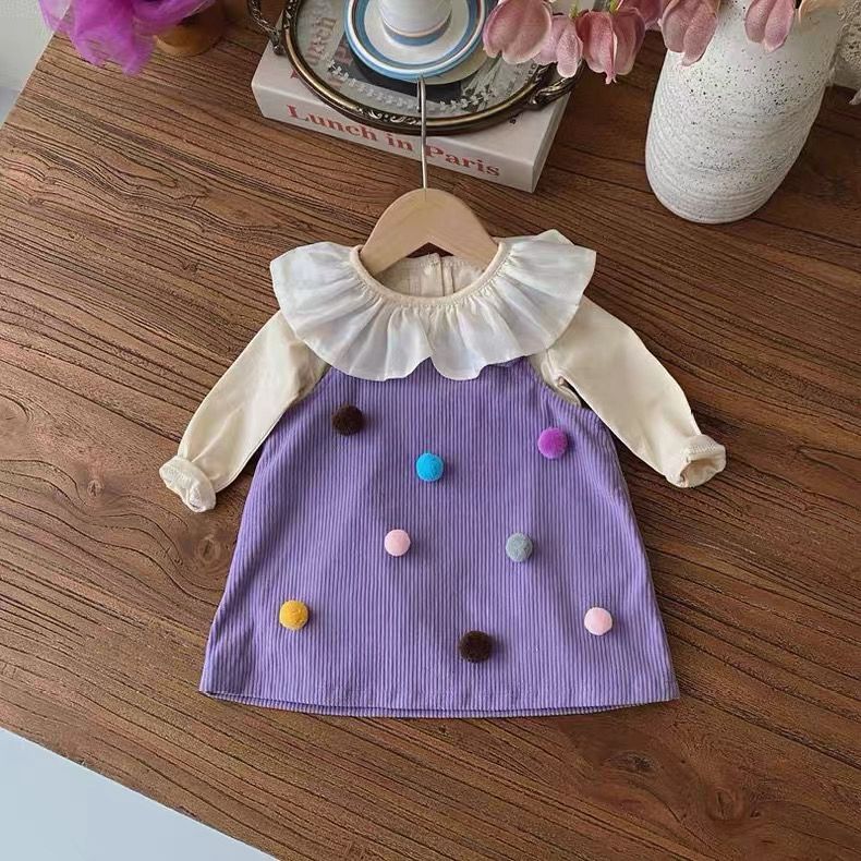 Set of 2 pcs. Long sleeve T-shirt + dress