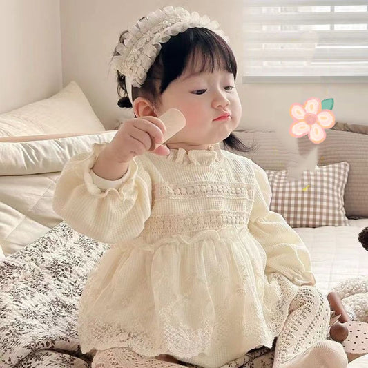 Long sleeve romper dress