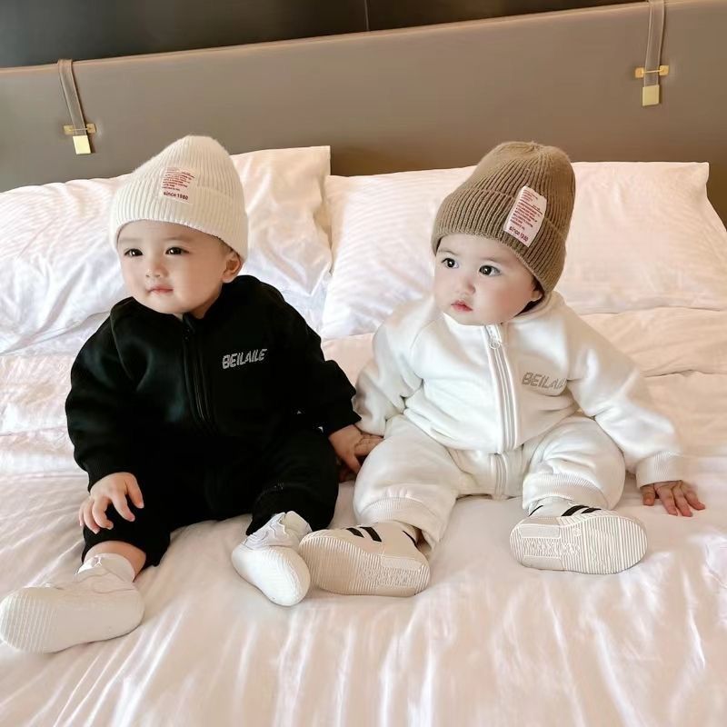 Baby long sleeve jumpsuit with wings 2 color