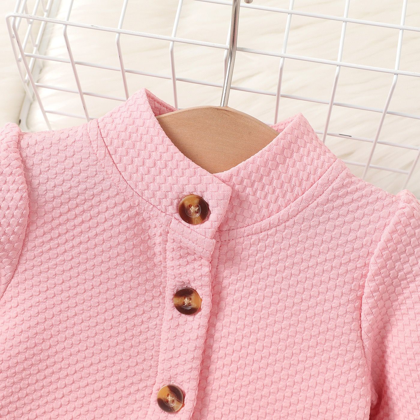 2 pcs set Girls jacket long sleeve cardigan + dress  with flowers