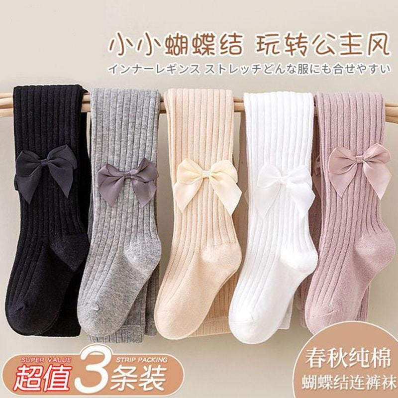 cotton tights with bow 5 color