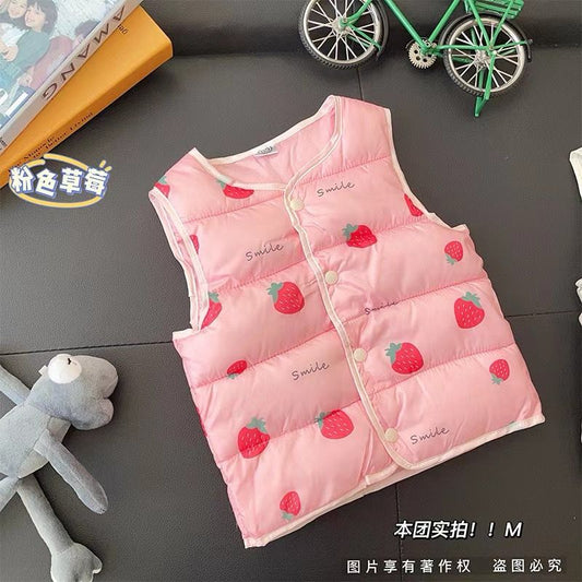 Baby strawberry vest