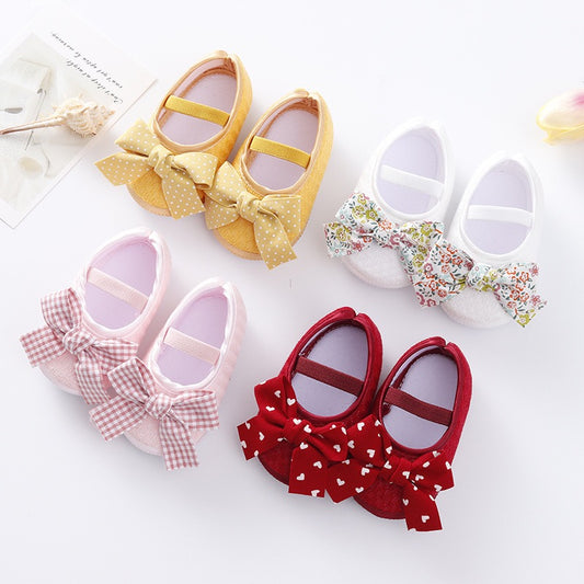 baby shoes bow knot