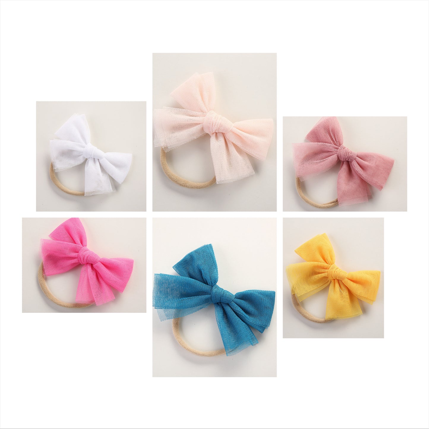 Tulle bow knot headband very soft