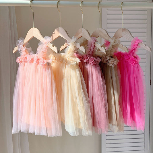 tutu dress with flowers 4 color