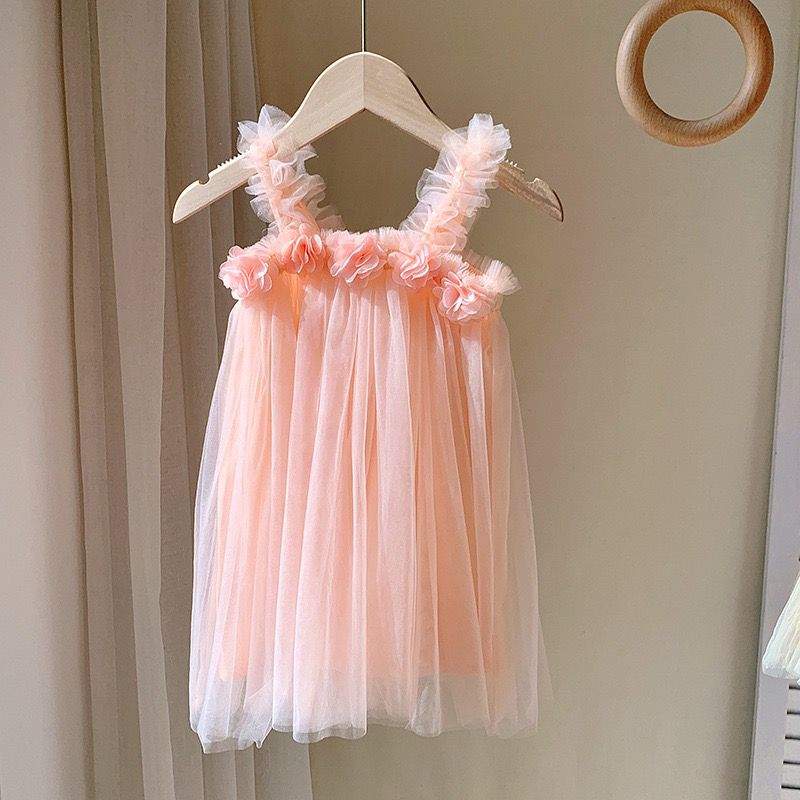 tutu dress with flowers 4 color