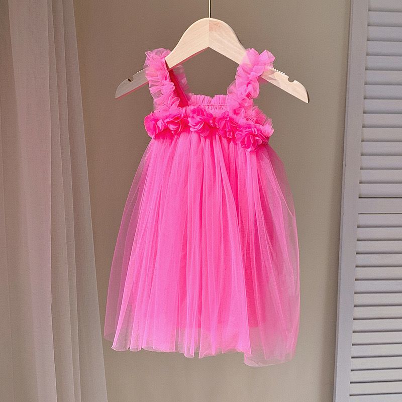 tutu dress with flowers 4 color