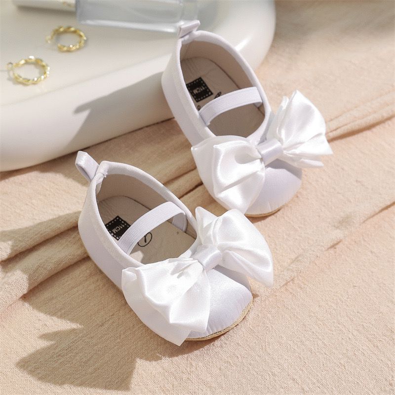 satin shoes with bow knot 3 color