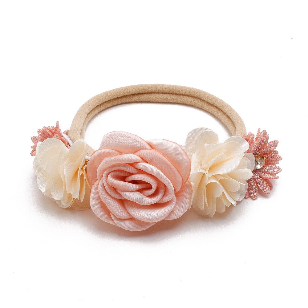 nylon flower headband very soft