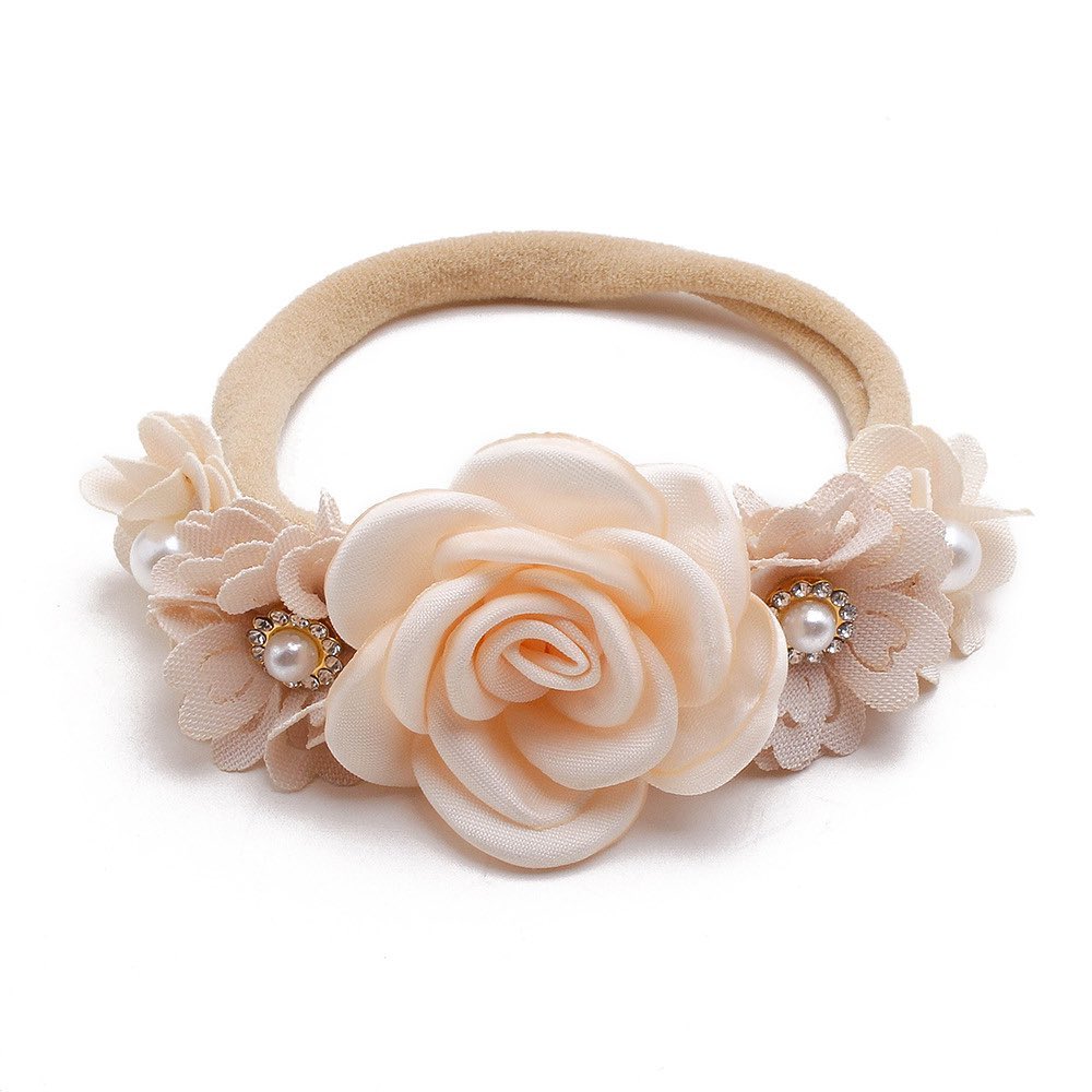 nylon flower headband very soft