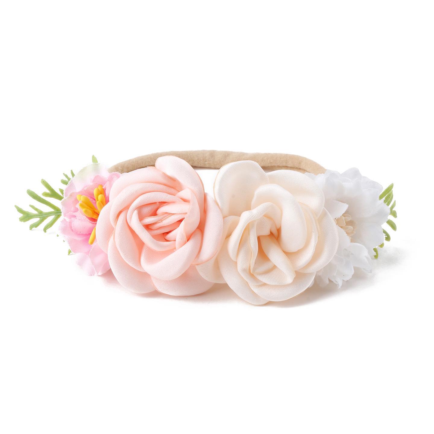 nylon flower headband very soft