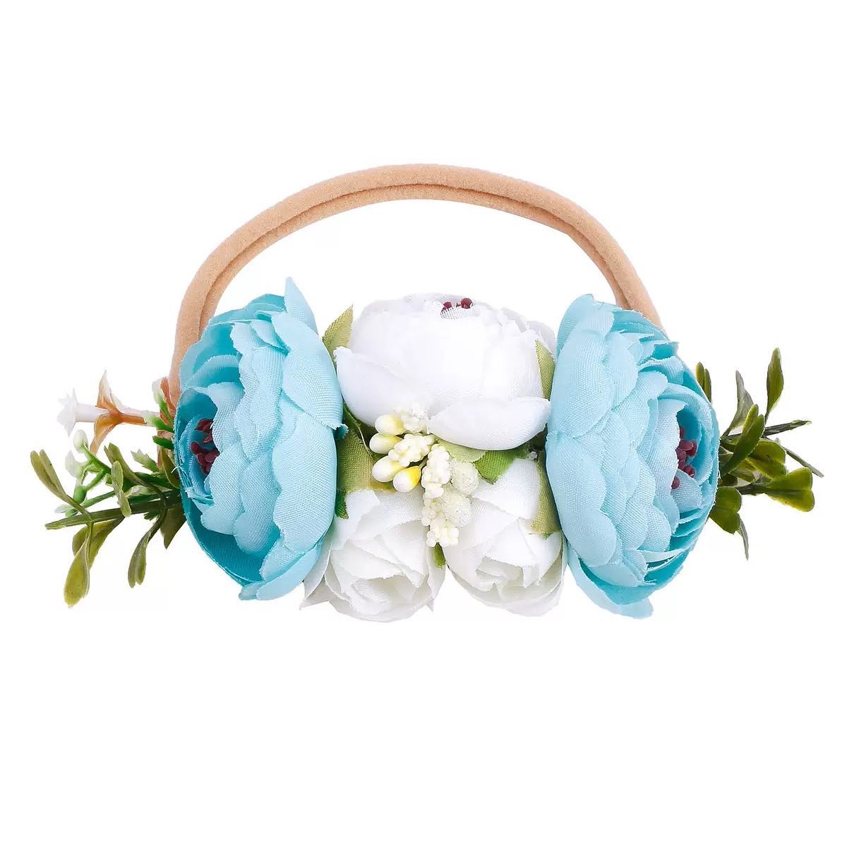 nylon flower headband very soft 2