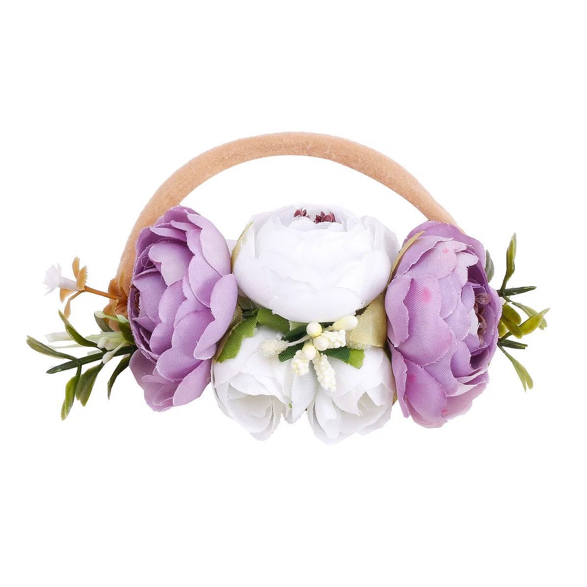 nylon flower headband very soft 2