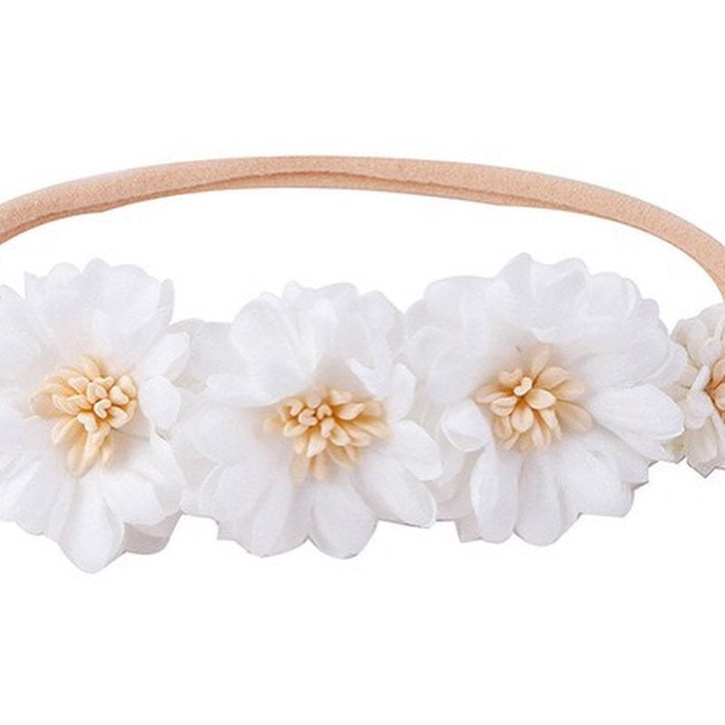 nylon flower headband very soft 2