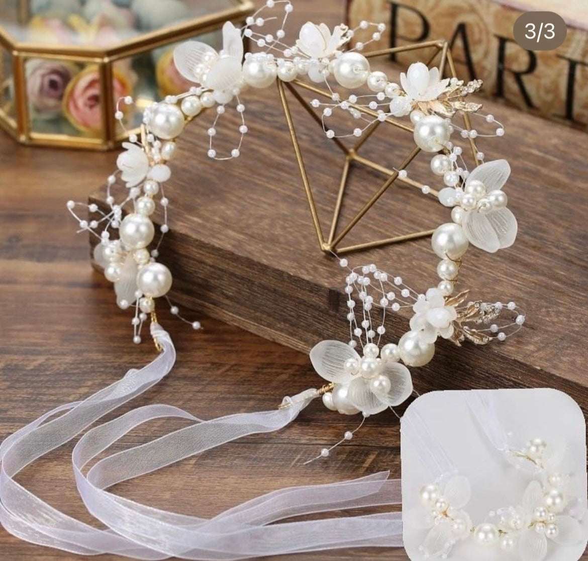 Kids headpiece with pearls