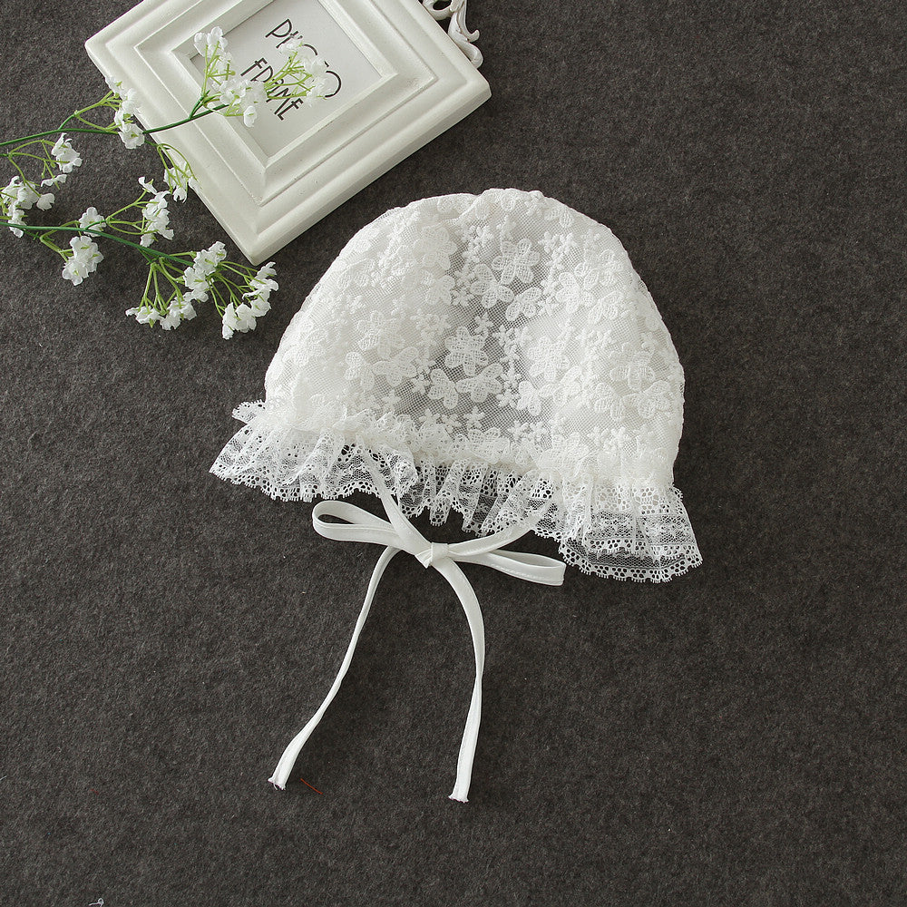 2 piece set baby Lace dress + hat